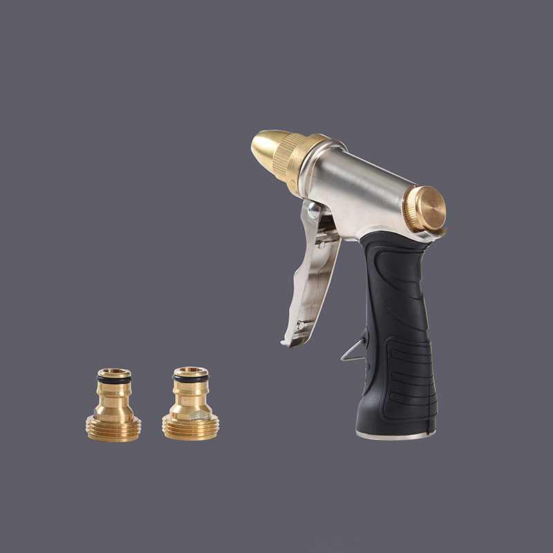 หัวฉีดสายสวนแบบหัวเข็มขัดแบบพกพาสำหรับทำความสะอาดสวนและรถยนต์